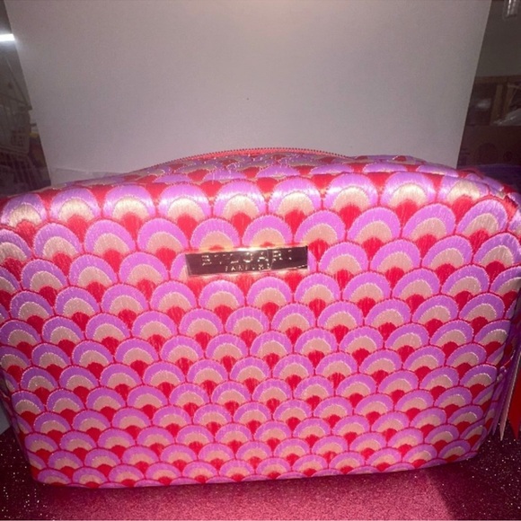 Bvlgari Scallop Pattern Embroidered Cosmetic Case/Make-up Bag - Picture 10 of 16